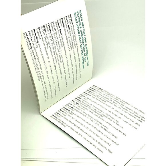Authentic Green Factory Service Booklet Manual The Care of Your Rolex Watch - Picture 6 of 14
